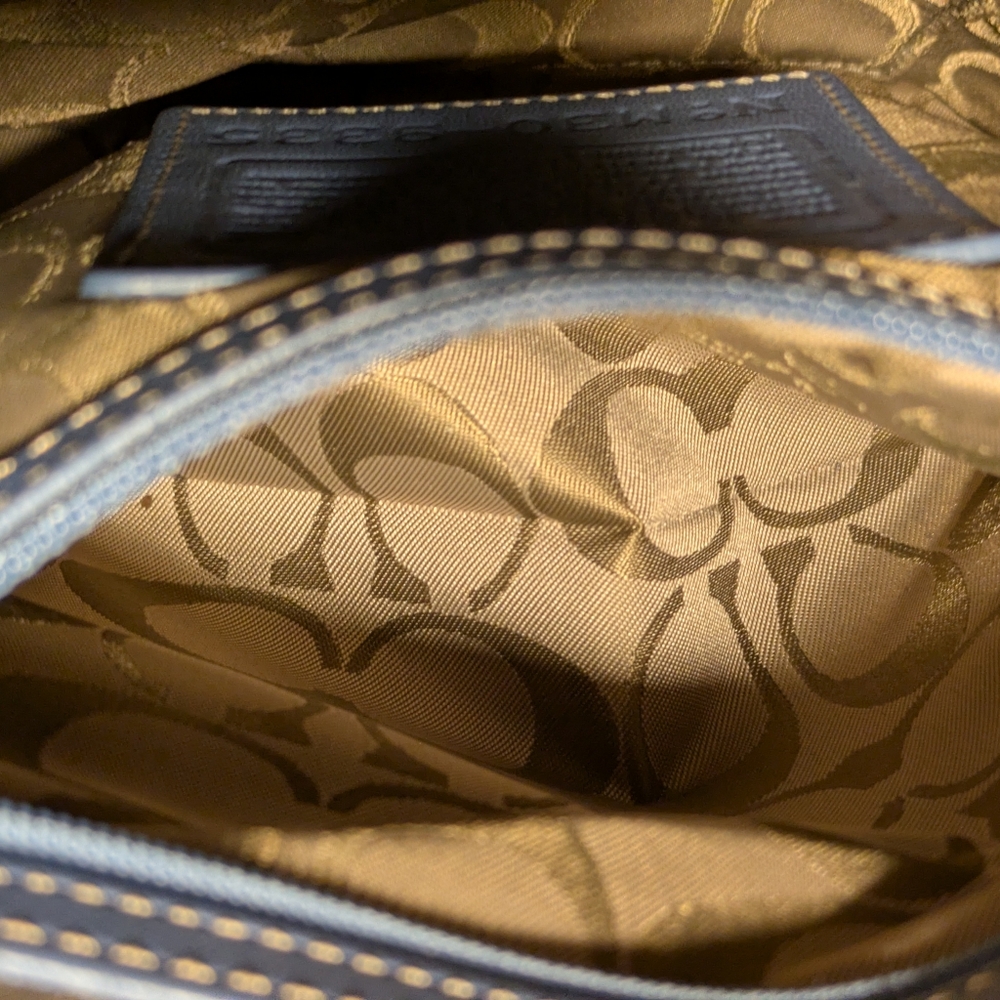 Coach Vintage 9335 Legacy Beautiful Studio Bag in Periwinkle Blue - Picture 11 of 14